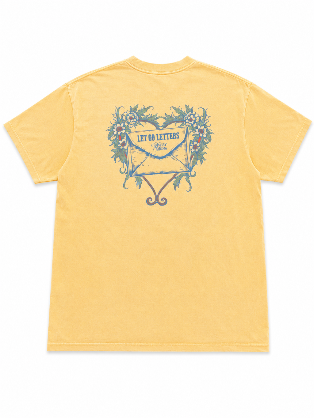 Let Go Letters Tour Tee - Yellow