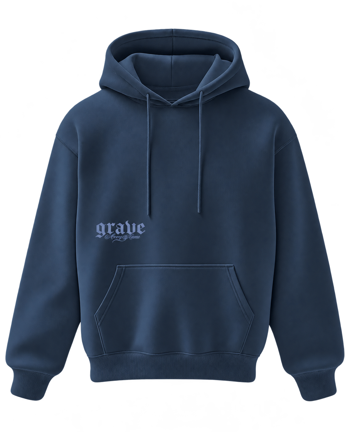 Grave Hoodie - Navy Moth